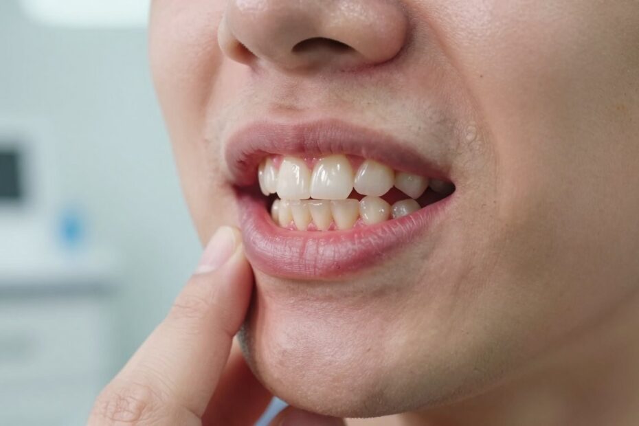 Ból dziąsła na końcu szczęki