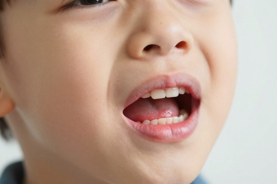 Ropień na dziąśle u dziecka